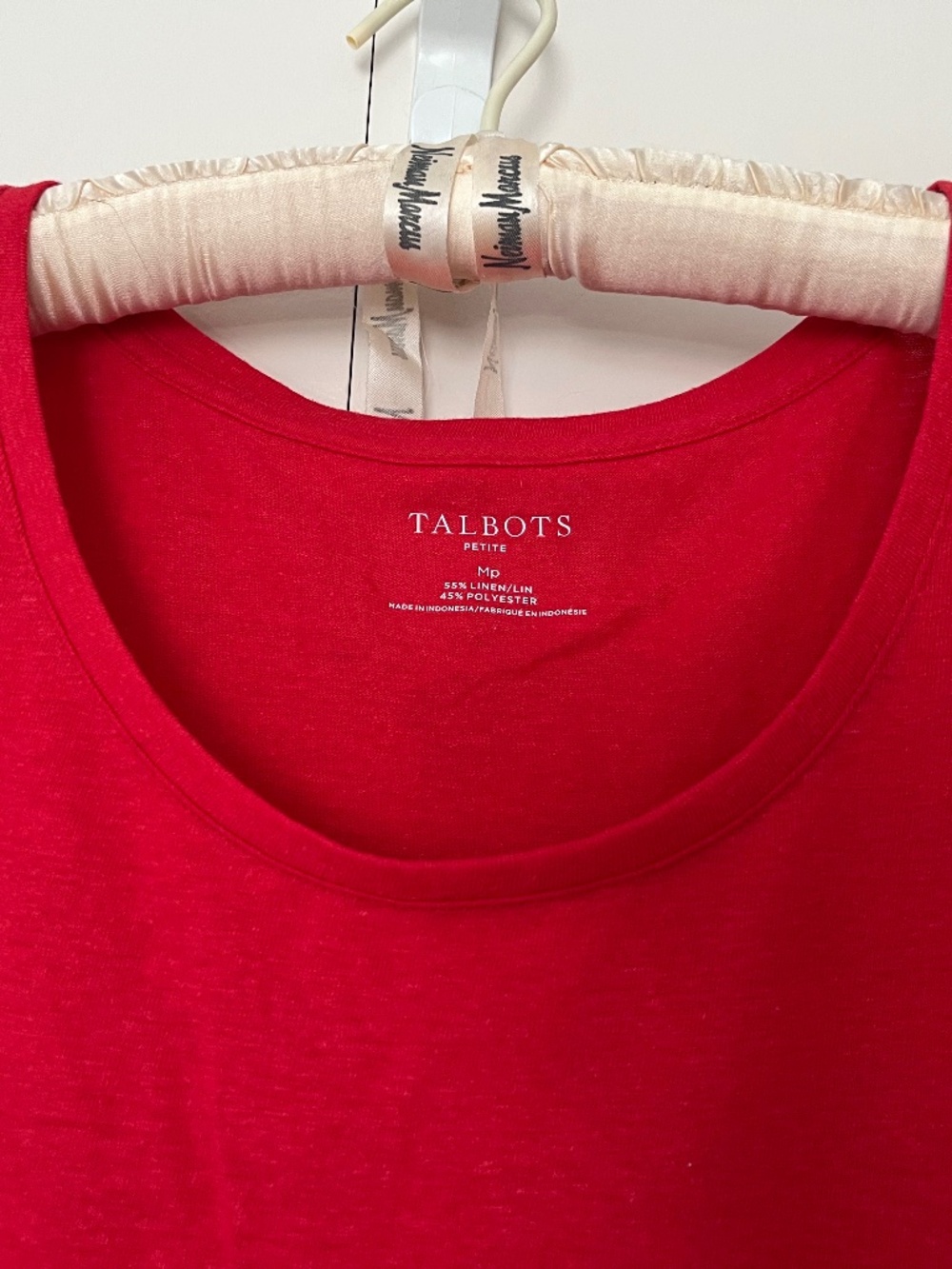 Talbots | Red Linen Blend Tank Top Scoop Neck NWT Womens Medium PETITE